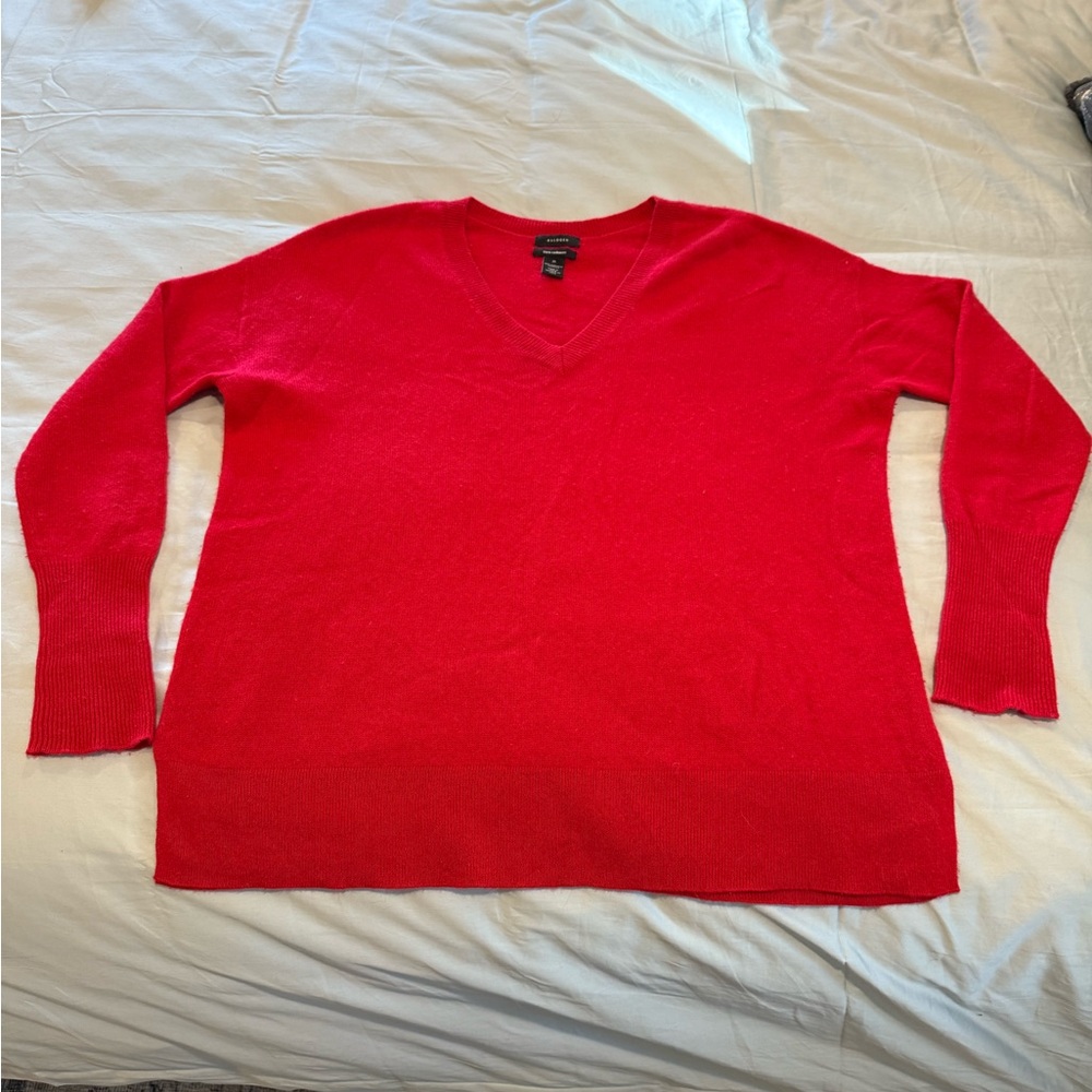 Halogen Cashmere V-Neck Sweater